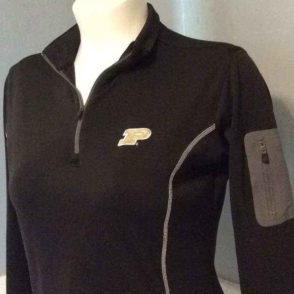 Ping Womens Black Poly 1/4 Zip Athletic Pullover Top Sz L - Picture 3 of 8